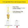 SHUWDKAR E14 Light Bulb 25 Watt Equivalent Warm White 2700K,