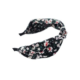 DILBABA Women's Fashion Headbands - Vintage Ethnic Style Wide Knot Hair Accessories For Women (5-Small Florals, One Size)