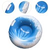 Dickly Inflatable Snow Tube, Sleigh Snow Sledge Inflatable Sled with