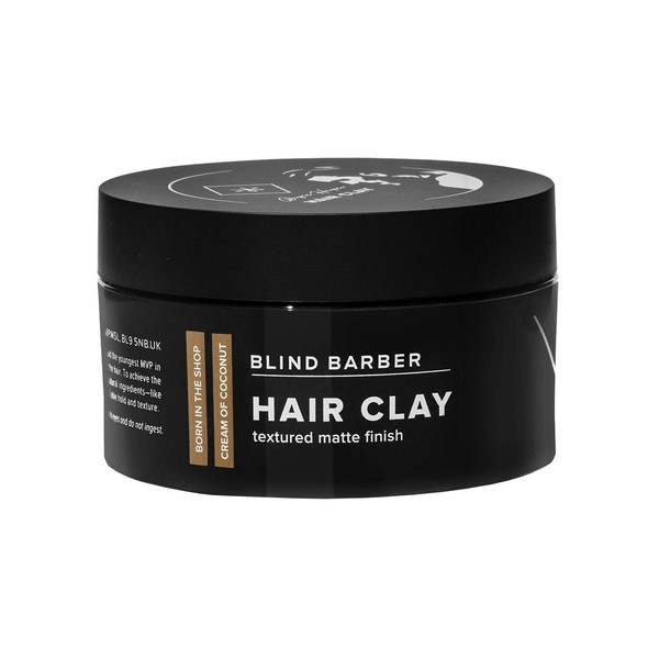 Blind Barber Bryce Harper Hair Clay - Volumizing Styling Paste for Men, Strong Hold Matte Finish, Water Based Hair Product for Men - (2.5oz / 70g)