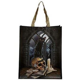 Puckator Lisa Parker Spirits of Salem Cat Reusable Shopping Bag - Shoulder Bags - Handbags for Women - Canvas Tote Bags for Women - Hand Bag - Large Ladies Bags - Aesthetic Stuff - Big Foldaway Bag