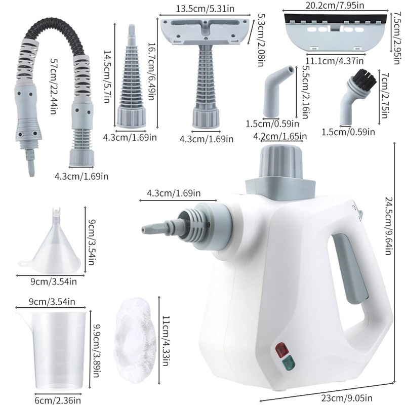 Handheld Pressurized Steam Cleaner for Home Use with Safe Lock