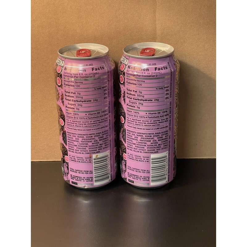 Rockstar Two (2) Rockstar Energy Baja Guava Lime Full 16oz