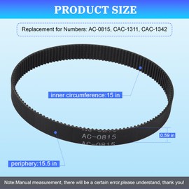 AC-0815 Air Compressor Belt for Dewalt, Devilbiss Porter Cable Makita Craftsman Sears Air Compressor Timing Belt Replaces Craftsman Air Compressor Parts Numbers CAC-1311 CAC-1342-3 Pcs