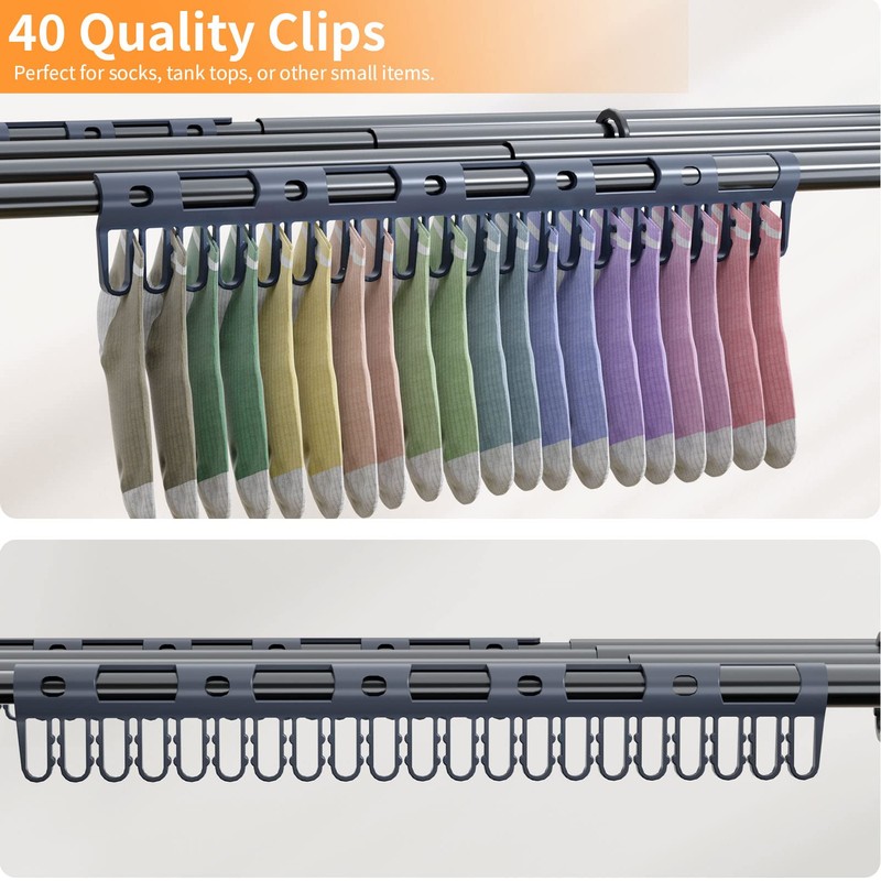 KeingGcopr Clothes Drying Rack Household Indoor, Foldable Drying Rack Clothing