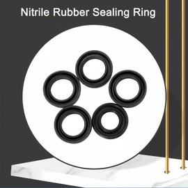 MACHSWON 50 Pcs Nitrile Rubber O-Rings 15mm OD 8mm ID 3.5mm Width Metric Sealing Washer Round O-Ring Gasket O Rings Seal Grommets Black