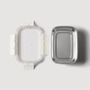 JAJU [JAJU] Stainless Modular Airtight Container 800ml White