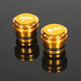 3D Frame Plugs Cap Seat Bolts Screws Compatible with Monkey 125 Z125 2018-2023 (Gold)