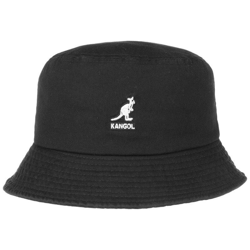 Kangol Washed Bucket Hat - Black/M Black, Medium