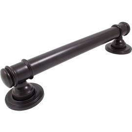 Stone Harbor Hardware Barrington Decorative Grab Bar, 12 Inches, Dark Bronze