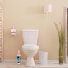 Efficient Plastic Toilet Brush & Holder Set with Bold Writing