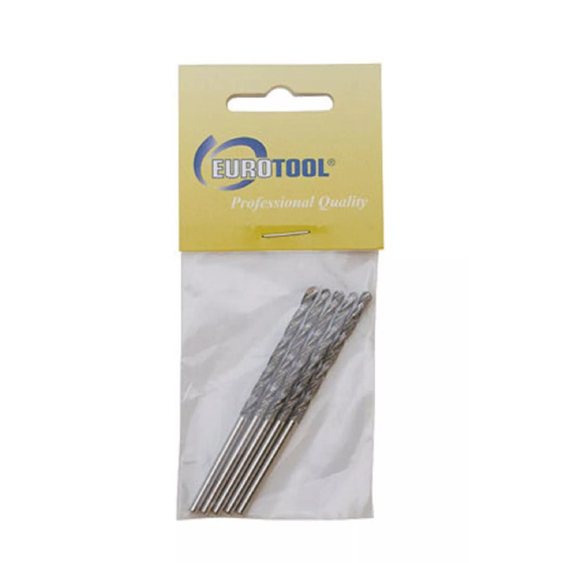 EuroTool Economy Diamond Coated Twist Drills, #52, Pack of 5