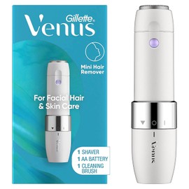 Gillette Venus Gillette Venus Mini Facial Hair Remover for Women Face, Portable Electric Shaver, Face Shaver, Electric Razor, Face Hair Removal for Women, Dermaplaning Tool, Face Razors for Women, Trimmer for Women