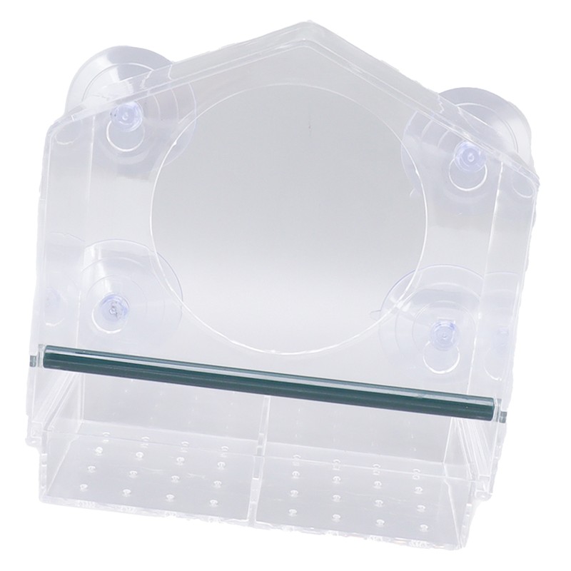Window Bird Feeder Clear Sturdy Acrylic Window Bird House Feeder