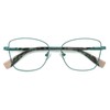 QECEPEI Blue Light Glasses Thin Metal Frame Clear Lens Glasses