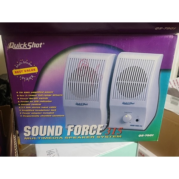 Sound Force Quick Shot Sound Force 315 Computer Speaker Pair