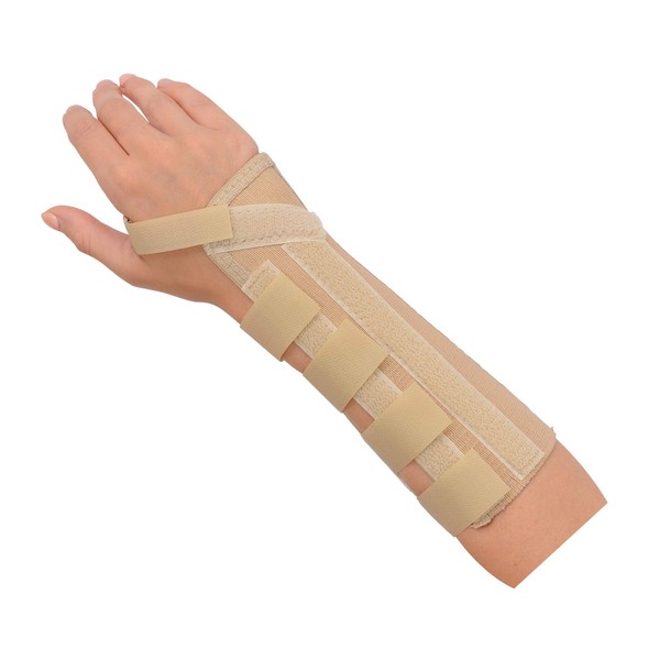 Rolyan 50209 AlignRite Wrist Support without Strap, Long Length, Right, X-Small Right X-Small