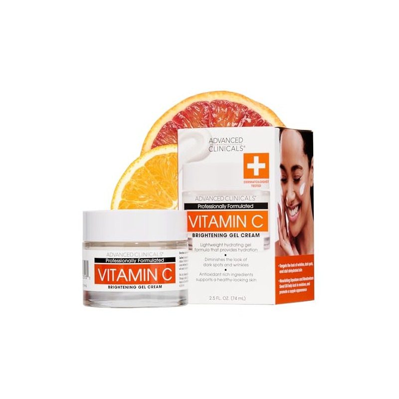ADVANCED CLINICALS CREMA GEL FACIAL VITAMINA C ILUMINADORA ANTI-EDAD CON