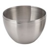 Desktop Trash Can Stainless Steel Egg Shape Mini Countertop Waste
