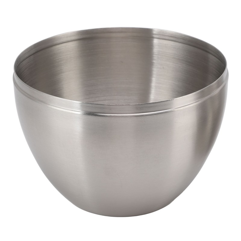 Desktop Trash Can Stainless Steel Egg Shape Mini Countertop Waste