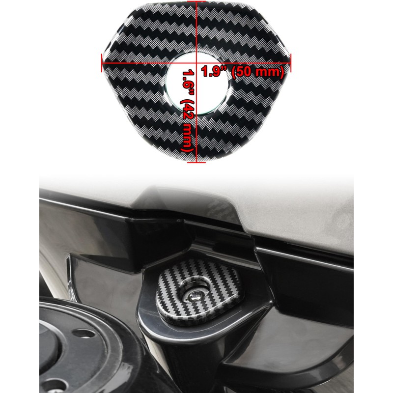 VEISUTOR Ignition Switch Cover for Street Glide 24-25, Carbon Fiber