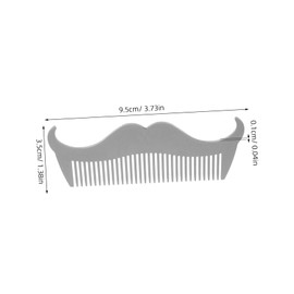 OATIPHO Stainless Steel Beard Comb for Men Precision Shaping Tool for Beard Hair Styling Durable Metal Comb for Home Salon Use Comfortable Versatile Grooming
