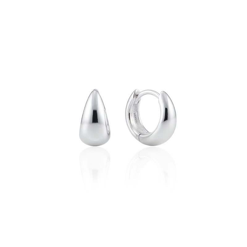 925 silver water drop one touch ring earring size /