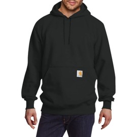 Carhartt Men's Rain Defender Loose Fit Heavyweight Sweatshirt, Black, Small