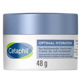 Cetaphil Optimal Hydration Revitalising Night Cream for Low-Moisture, Tired Skin, 48 g Cream
