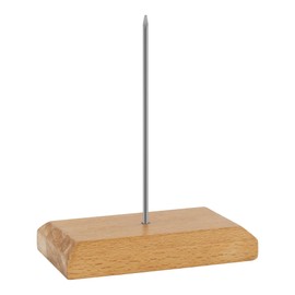 GRÄWE Receipt / Note Spike with a Spike and Wooden Base