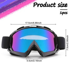 CZAYEFNH Ski Goggles，High-Definition View with Myopia Glasses Card and Resistant to Wind and Sand, Adjustable & Comfortable for Men and Women for Off-road, Cycling & More