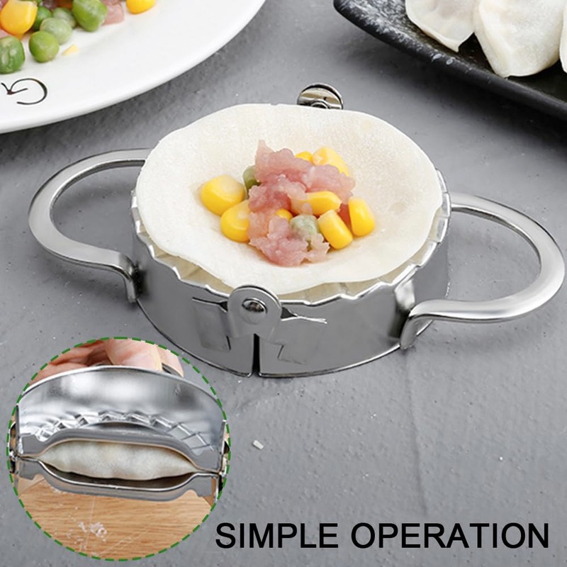 Dumpling Maker 3.7 Inch Stainless Steel Dumpling Machine Pastry Press