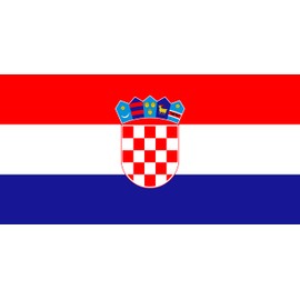 2 x Car Sticker Croatia Flag 8 x 5 cm