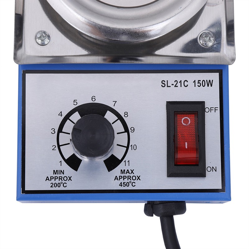 220V 150W Solder Pot Soldering Desoldering Bath 50mm ST-21C 450