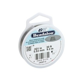Beadalon Wire Standard Bright 49 Strand .021 Inch / 30 Feet