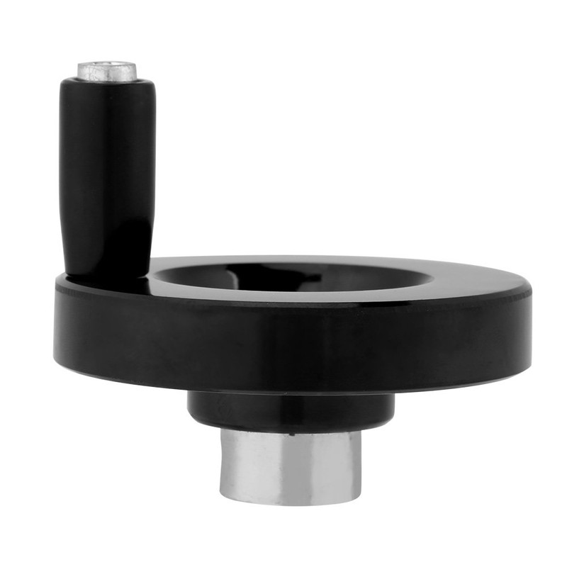 Fafeicy Hand Wheel with Rotating Handle, Milling Machine with Black