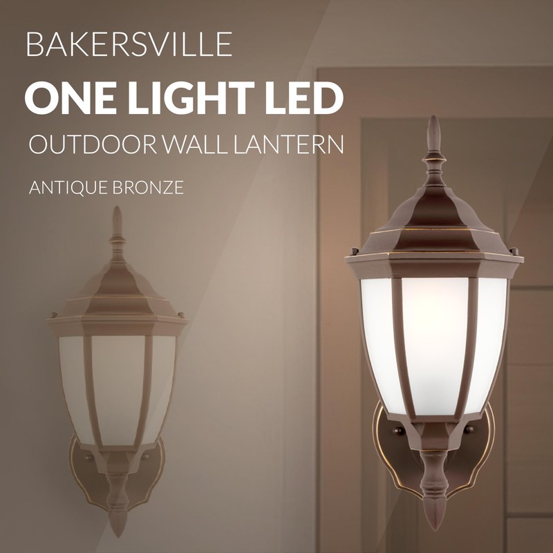 Generation Lighting 1-Light Bakersville Traditional Outdoor Wall Lamp Antique Bronze