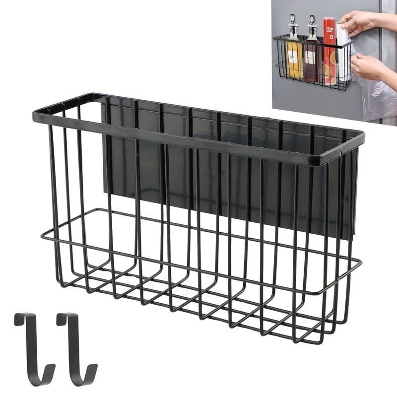 Magnetic Basket Organizer, Dryer Ball Holder Whiteboard Cabinet
