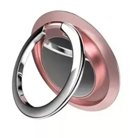 2 Pcs Rose Gold Finger Ring Holder Stand Grip 360° Rotating Phone Magnetic Mount