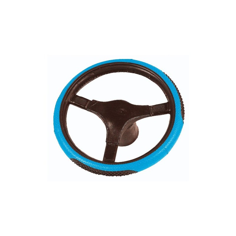 Cartrend 60188 Massage-Lenkradhülle blau