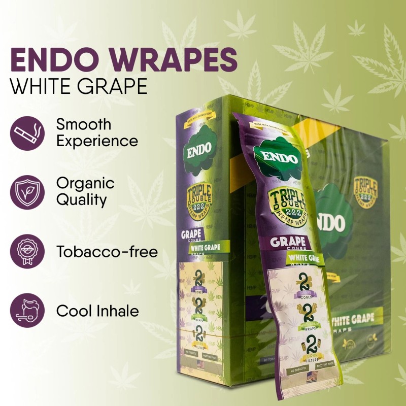 Cones Endo Wrap Grape cones | White Grape Wraps -