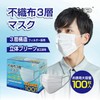 MASK LABO (100 Pieces) Non-woven 3-Layer Mask Regular Size, Large