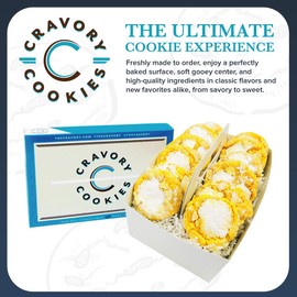 The Cravory: Lemon Bar Cookies - 6 cookies, 2.0 oz. each - Individually Wrapped - Gourmet - Baked Fresh - Dessert, Snack or Baked Goods - Mix and Match Your Favorite Flavors