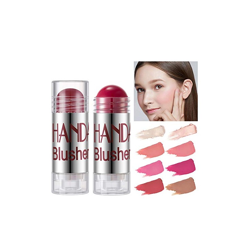 GL-Turelifes Blush Stick Blush Cream Moisturizing, Highlighter&Trimming Rouge Pen, Glow