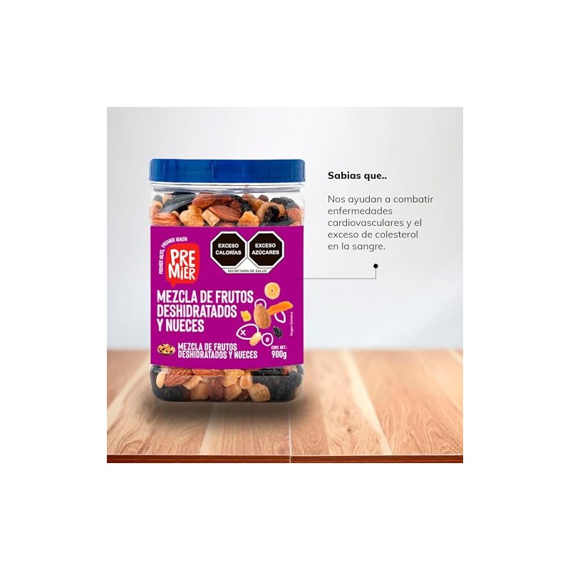 Mezcla de Frutos Secos y Nueces 900 gramos Bolsa resellable