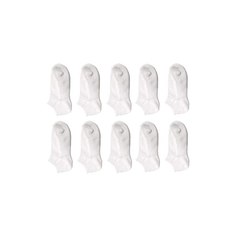 Senka Men's Socks, White, Set of 10, Ankle Short, Sports,