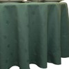 Sweet Pea Linens Solid Green Jacquard 90 inch Round Table