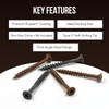 #10 × 4" Deck Screws – Brown Ruspert, Torx Drive