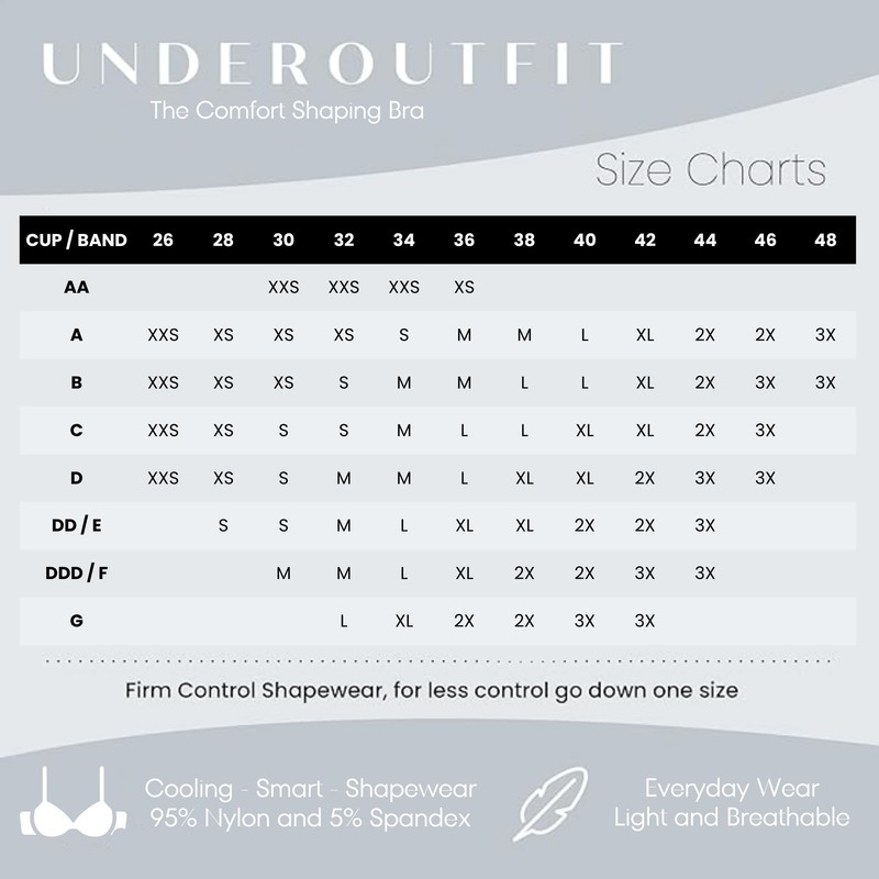 Underoutfit - Sujetadores inalámbricos de compresión para uso diario para