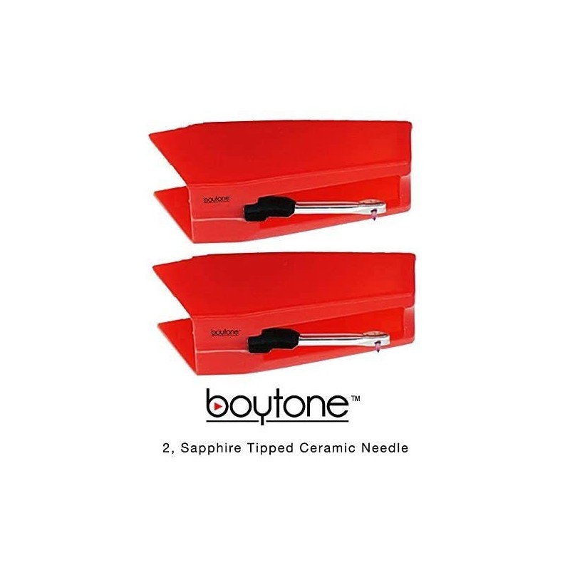 Boytone Pack of 2, Sapphire Tipped Ceramic Replacement Needle for